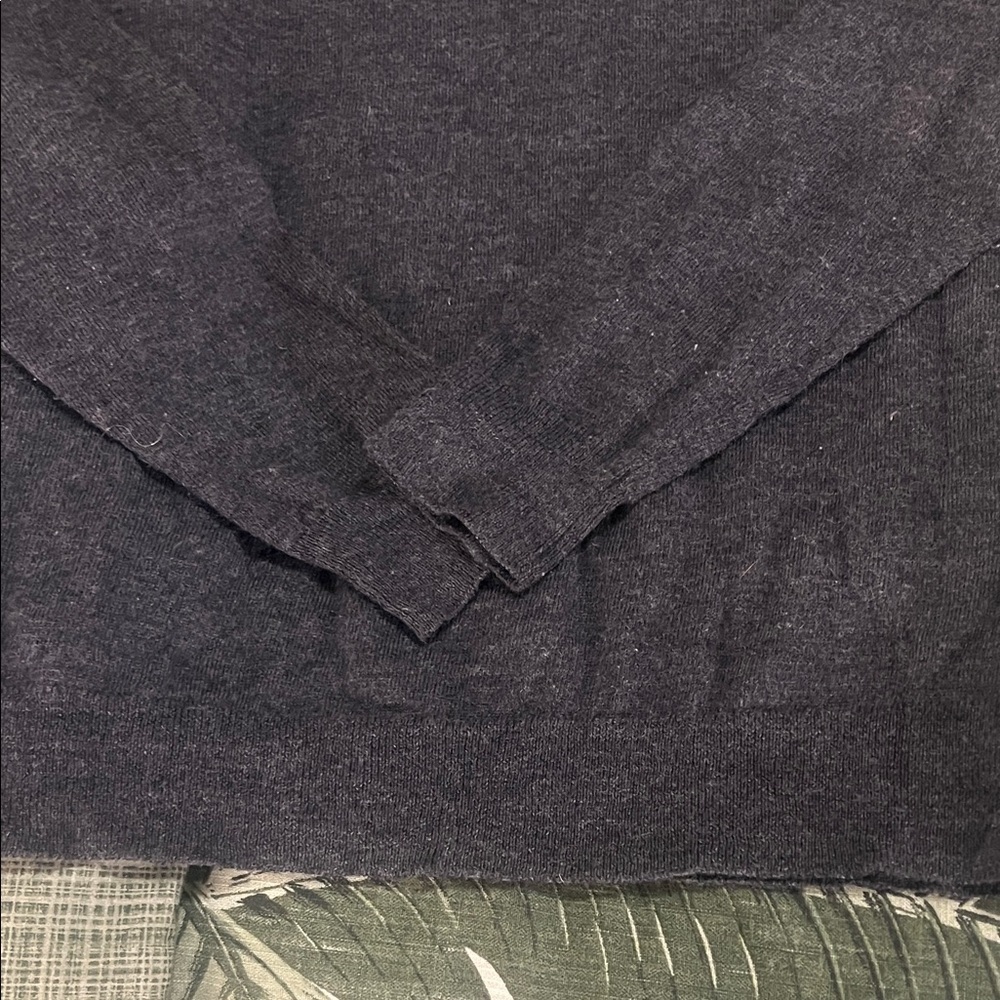 Chic Dark Gray Merino Wool Sweater Size M by Charter Club - Picture 3 of 6